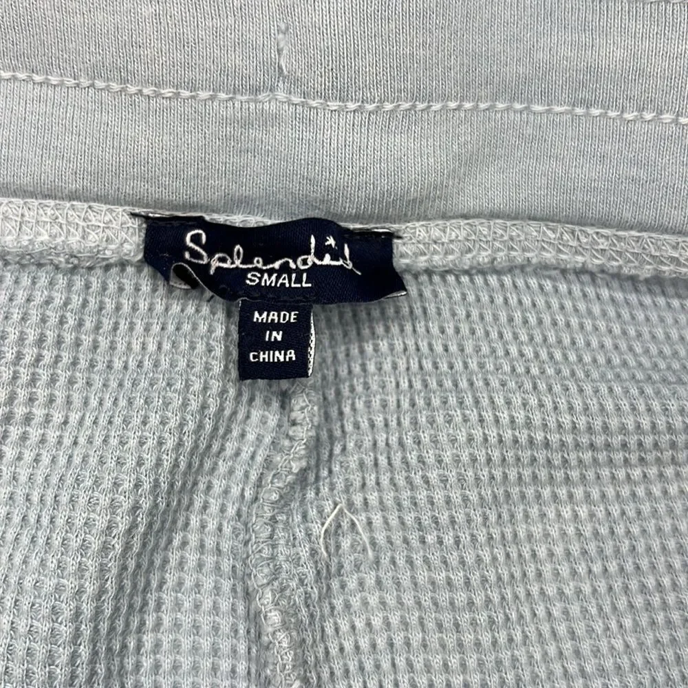 Splendid Women’s Seafoam Waffle Knit Shorts Size Small